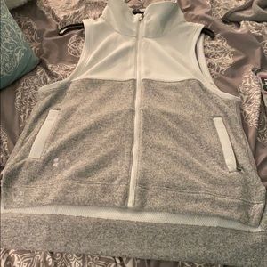UA White Mesh and Gray Vest